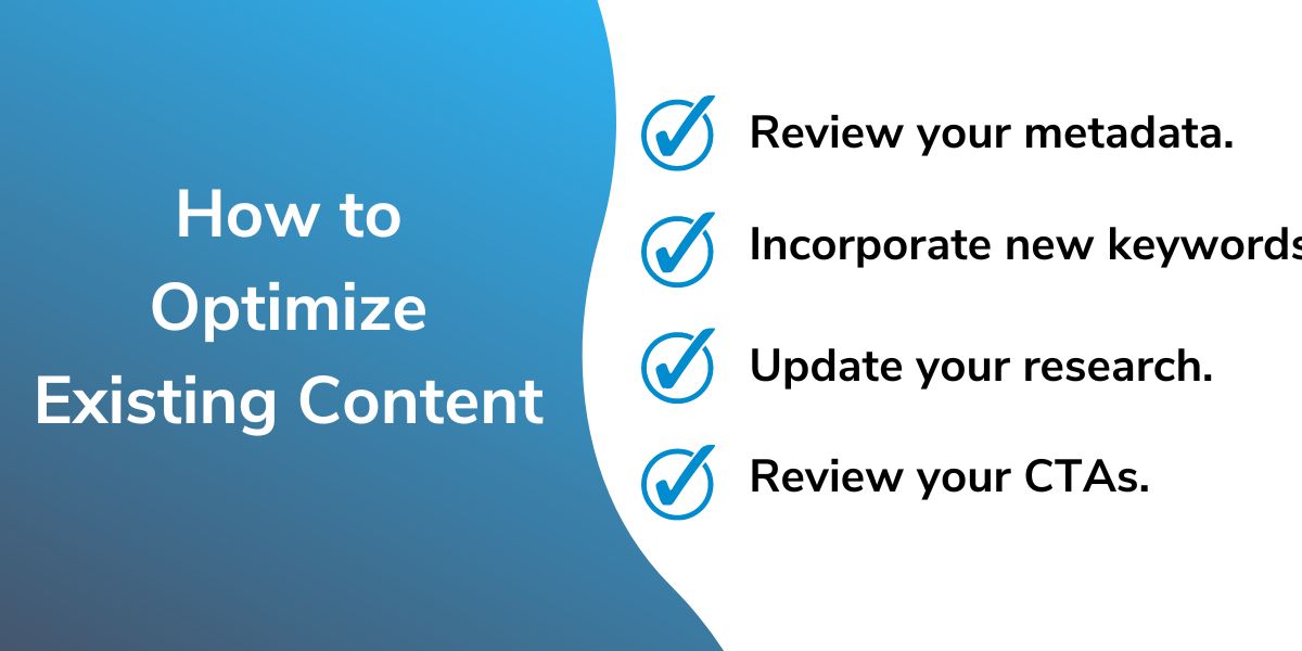 How to Optimize Existing Content