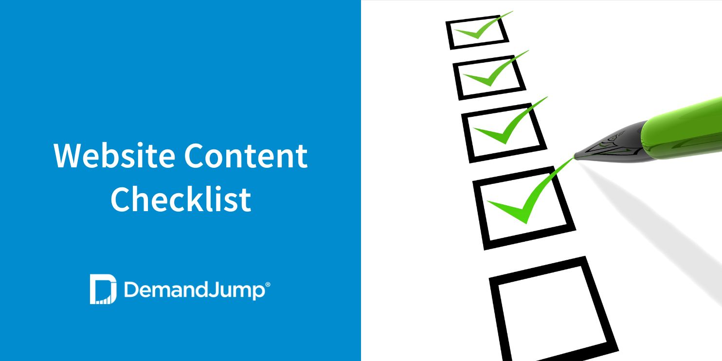 Website Content Checklist